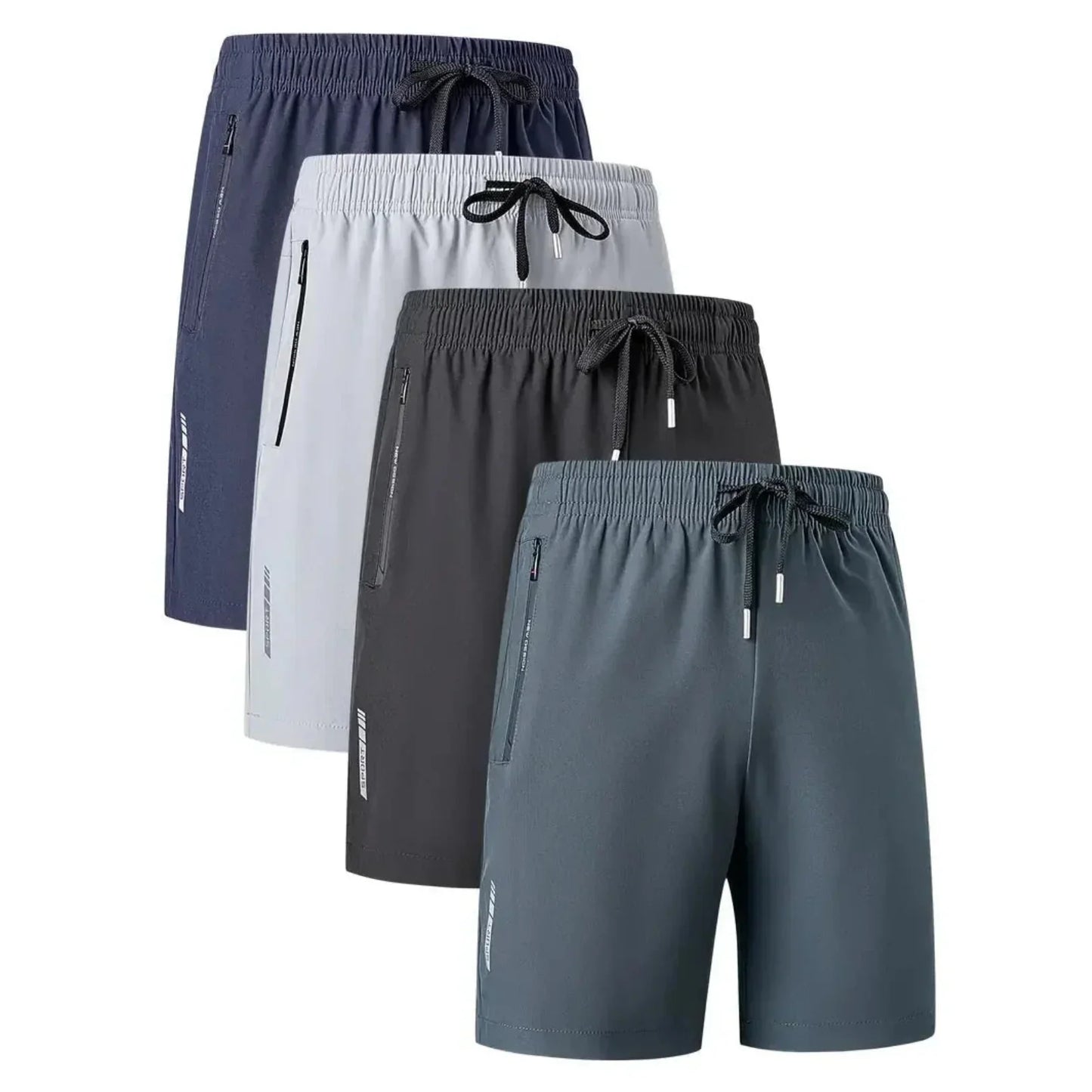 Combo of 4 Men's Stretchable Cotton Shorts for Summers